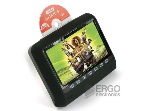 Навесной монитор ERGO 9" с DVD / черный