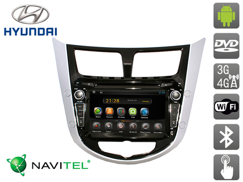 Штатная автомагнитола AVIS для Hyundai Solaris (Android 4.2.2)