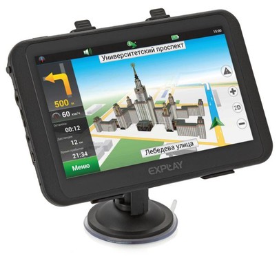 GPS навигатор Explay Trace 7 " со входом для камеры, ТВ тюнер, bluetooth