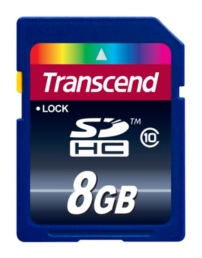 Карта памяти Transcend SDHC 8 Gb 10 Class